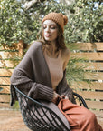 Cuddly Bat Sleeve Knit Cardigan