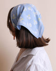 Dainty Flower Bandana Face Masks Periwinkle