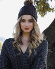 Basic Ribbed Pom Beanie Hats & Hair Gray