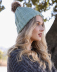 Basic Ribbed Pom Beanie Hats & Hair Mint