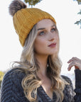 Basic Ribbed Pom Beanie Hats & Hair Mustard