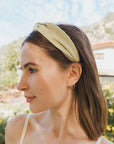 Basic Woven Top Knot Headband Accessories Sage