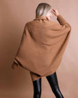 Bat Sleeve Knit Cardigan Ponchos