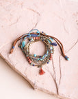 Beaded Suede Bracelet Jewelry Turquoise