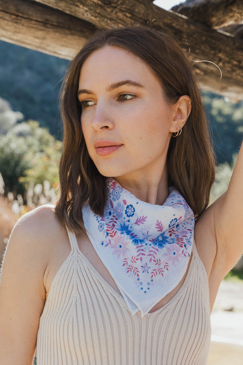 Blissful Bloom Floral Bandana Bandanas