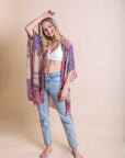 Bohemian Burnout Velvet Kimono Ponchos