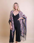 Bohemian Diamond Tassel Kimono Ponchos