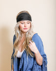 Bohemian Lace Headwrap Hats & Hair Black