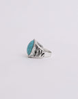 Bohemian Oval Cut Turquoise Ring Jewelry