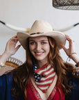 Boho Western Bead Chain Paper Hat Hats & Hair