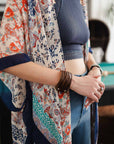 Braided Leather Cuff Bracelet w/ Adjustable Clasp Jewelry