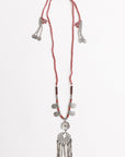 Charm Medallion with Back Lariat Necklace Jewelry