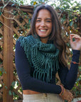 Chenille Tassel Infinity Scarf Scarves