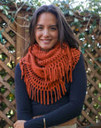 Chenille Tassel Infinity Scarf Scarves