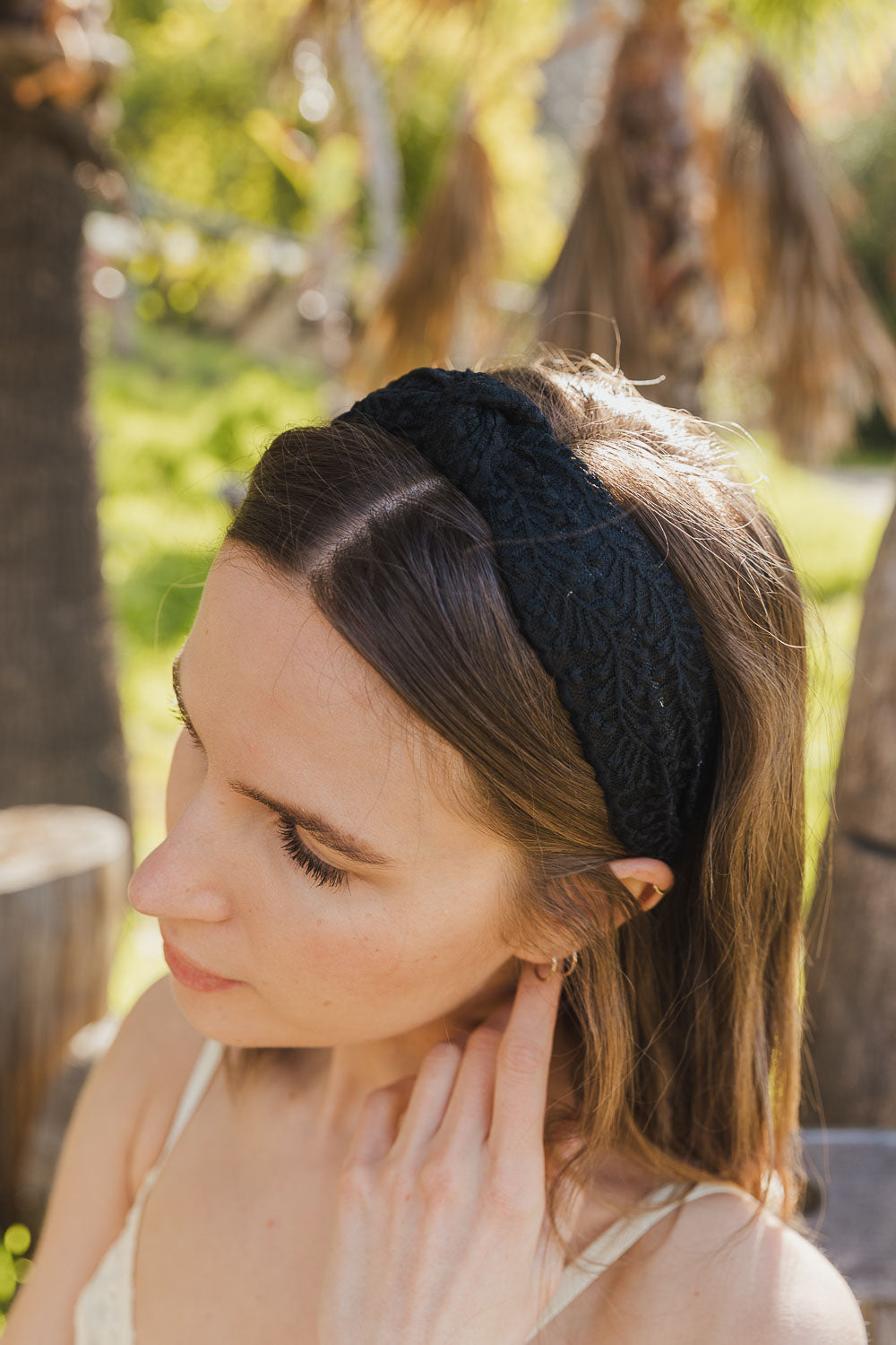 Chic floral vine knot headband perfect for any occasion.