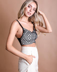 Chic Mod Lines Contour Brami Bralette XS/S / Black