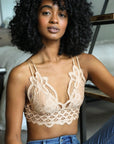 Chloe Crochet Bralette Small / Nude