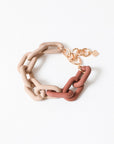 Chunky Linked Chain Bracelet Jewelry Khaki