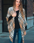 Classic Flannel Toggle Poncho Ponchos