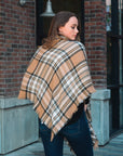 Classic Flannel Toggle Poncho Ponchos