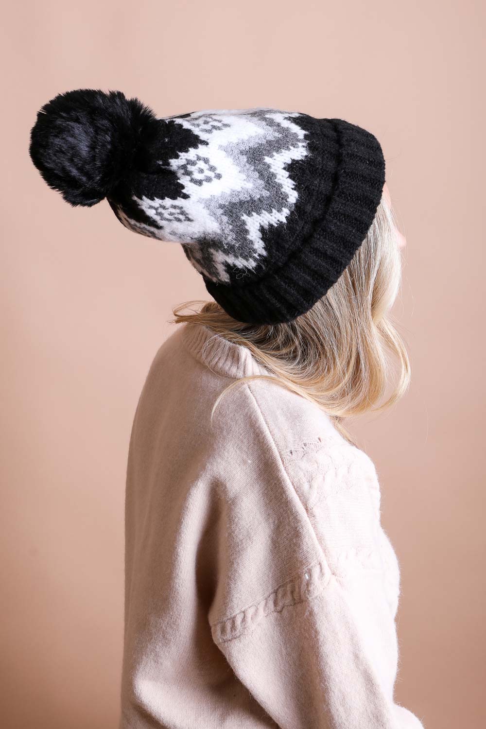 Classic Winter Pom Beanie Hats &amp; Hair