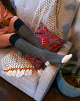 Cozy Ribbed Knit Lounge Socks Hats & Hair