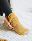 Cozy Ribbed Knit Lounge Socks Hats & Hair