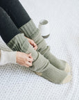 Cozy Ribbed Knit Lounge Socks Hats & Hair