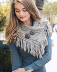 Cozy Shoulder Warmer Scarf Scarves Mocha