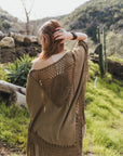 Crochet Medallion Tassel Kimono Kimonos