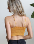 Crochet Overlay Longline Bralette