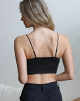 Crochet Overlay Longline Bralette