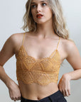 Crochet Overlay Longline Bralette