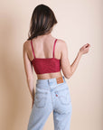 Cropped Lace Camisole Bralette