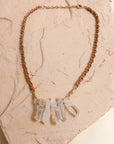 Crystal Drop Suede Necklace Jewelry