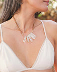 Crystal Drop Suede Necklace Jewelry