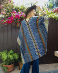 Cuddle Season Crochet Patterned Ruana Ponchos