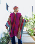 Cuddle Season Crochet Patterned Ruana Ponchos