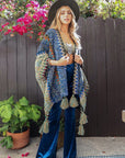 Cuddle Season Crochet Patterned Ruana Ponchos