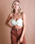 Cuddle Season Knit Pattern Brami Bralette XS/S / Mint