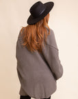 Cuddly Bat Sleeve Knit Cardigan Ponchos