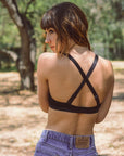 Cut Out Strappy Bralette Small / Black