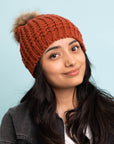 Cute Textured Pom Beanie Beanies