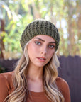 Cute Textured Pom Beanie Beanies Olive