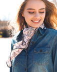 Cutesy Floral Bandana Bandanas Peach