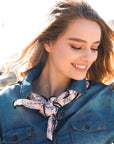 Cutesy Floral Bandana Bandanas Peach