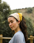 Ditsy Floral Bandana Hats & Hair Yellow