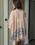 Embroidered Geometric Kimono