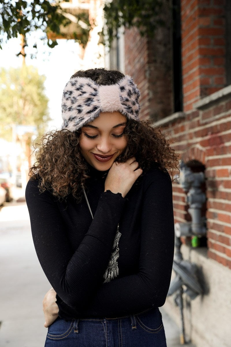 Faux Leopard Head Wrap Hats &amp; Hair