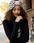 Faux Leopard Head Wrap Hats & Hair